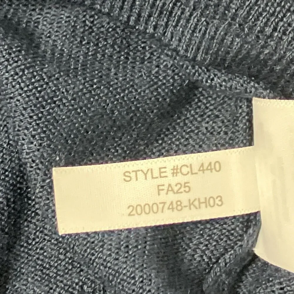 J‎ Crew Merino Blend Sweater Mens L Blue Minimal Preppy Classic Crewneck CL440